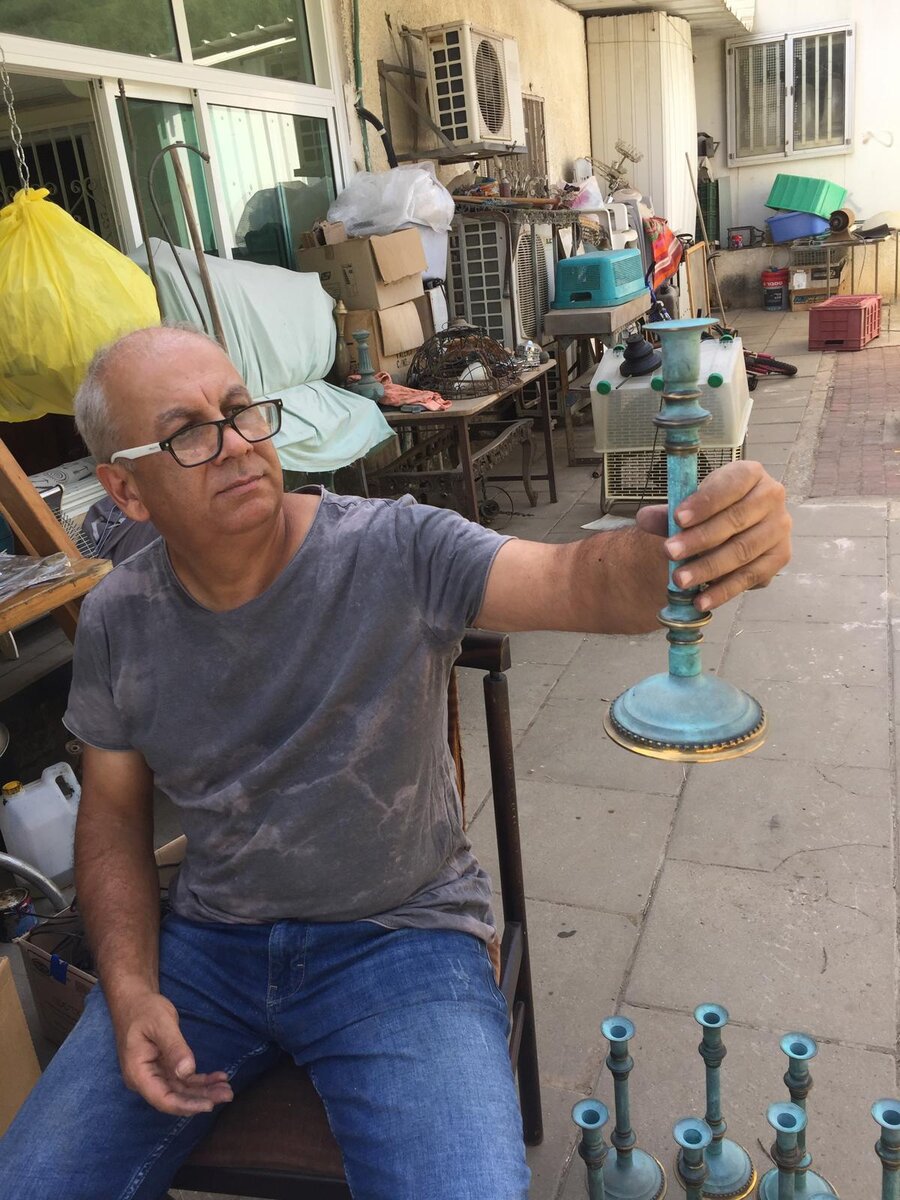 בדיקת פמוט לאחר עבודת השחזור